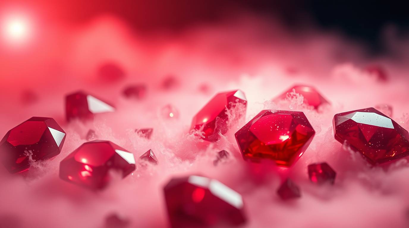 Red Semi-Precious Gemstone