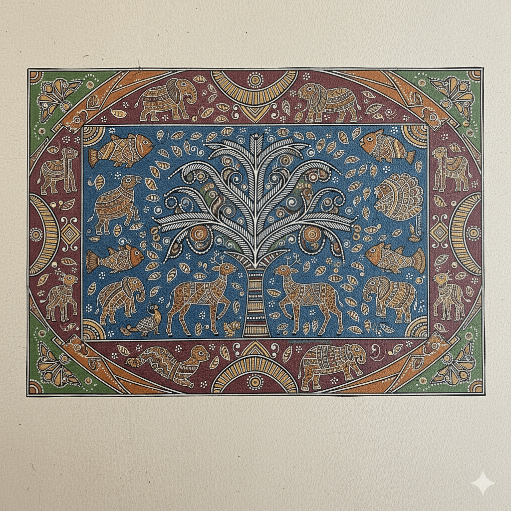 Gond Art painting